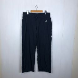 Vintage Y2K Nike Windbreaker Pants Navy Blue Sz L