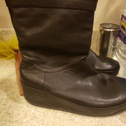 Womens Fitflop Leather Boots NEW