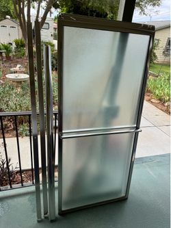 FREEEEEE!!!! Sliding bypass Shower doors 57”x 65”