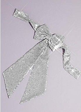 Sparkly Crystal Silver Blingy Flower Girl Sash with bow  for $15 each