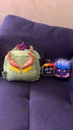 Three blox fruit plushies