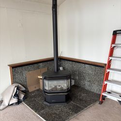 Popane Stove With Stone and Piping