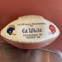 San Diego Chargers Game Ball