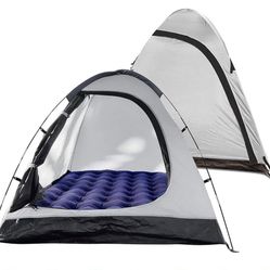 (Light Grey) No Matt Included 2 Person Tent - Waterproof & Windproof 4 Season Tents for Camping, Backpacking & Hiking& Easy to Set-up