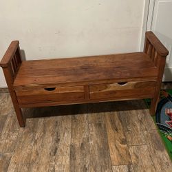 Bench With Storage Drawers
