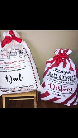 Personalized Santa sacks 🎅