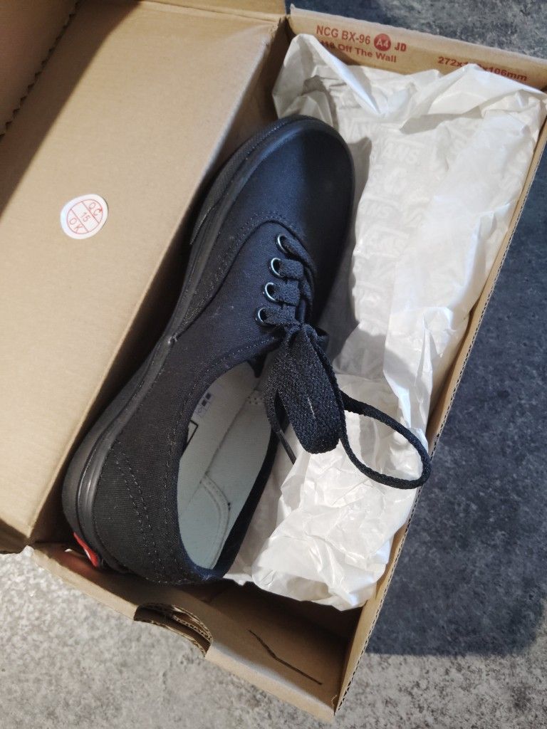Black Vans Size 1 Brand New