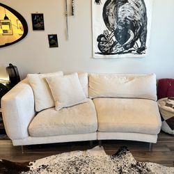 Small White Couch - Bernhardt 