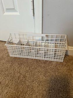 White Plastic Dishwasher Basket
