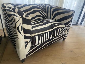 Genuine Hide Zebra Chair