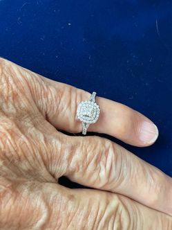DIAMOND ENGAGEMENT RING “NATURAL” 1CTW 14k WHITE