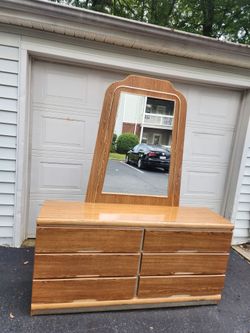 Vintage oak 6 drawers dresser