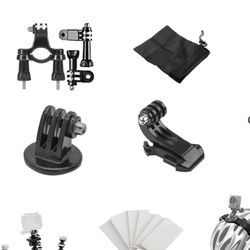 Action Camera Accessory Kit & Storage Case for DJI Osmo Action 4/5 Pro/6, with Tempered Glass, Lens Cap, Anti-Fog Inserts, Cleaning Cloth