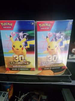 2 sealed pokemon 30th celebration booster bundles