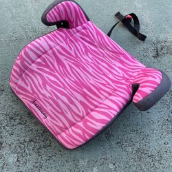 Girls Pink Zebra Car Booster Seat