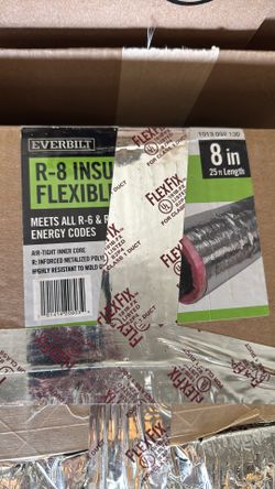 8 Inch R-8 Flex Duct Insulation