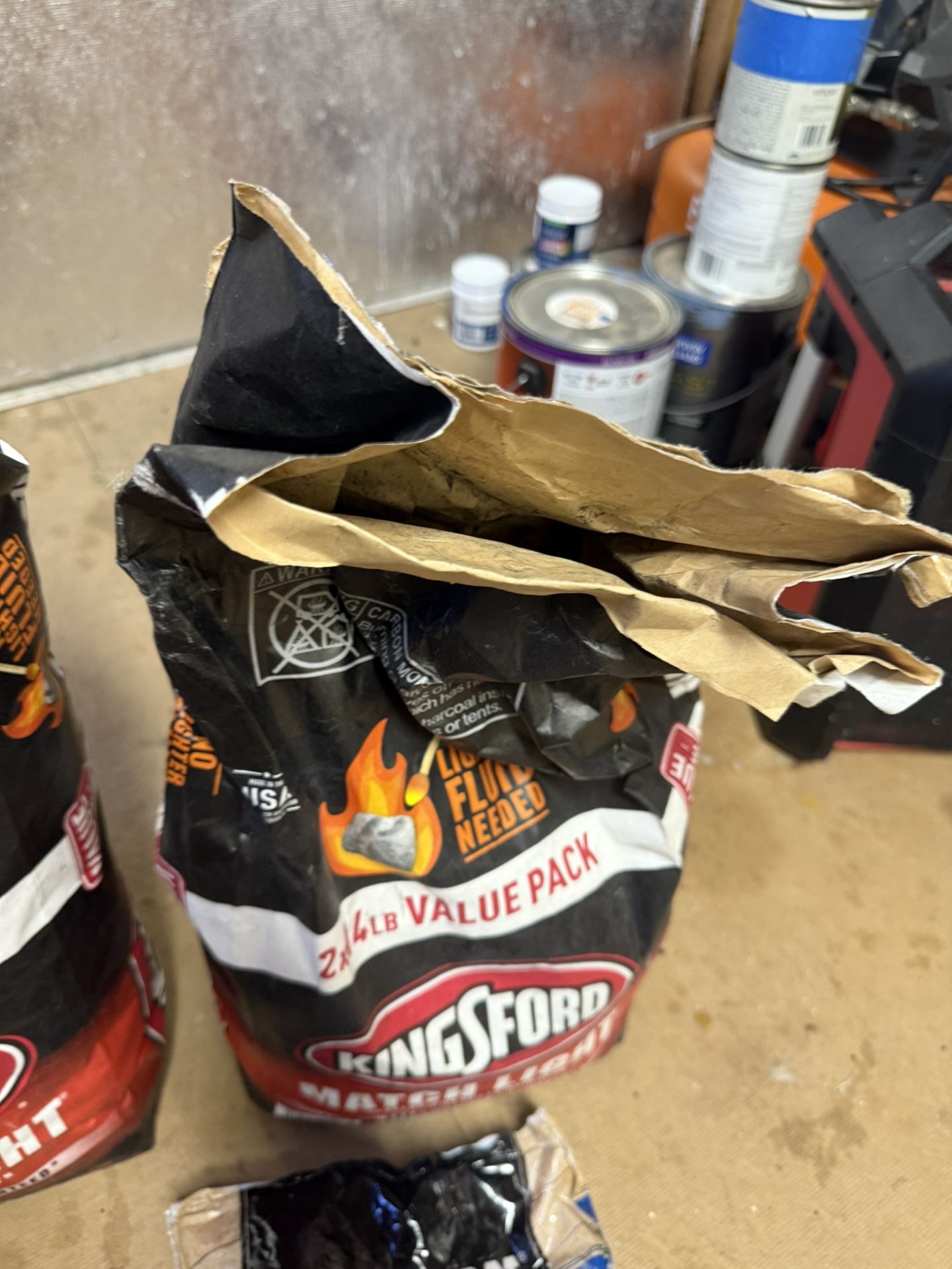 charcoal/ smoking wood
