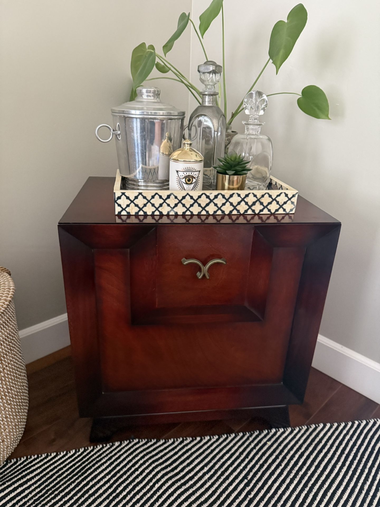 Vintage Mid Century Bar Or Vinyl Storage Cabinet
