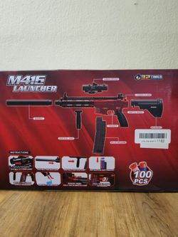 Â Auto-Manual Soft Toy Gun with 120 Darts, Shooting Games Toys for Kids with Scope