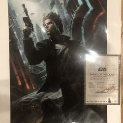 Star Wars Ahead of the Odds Raymond Swanland LE 150 Paper 20x13 NEW (SIGNED)