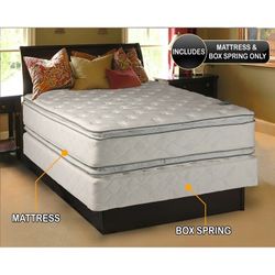 Queen size Box spring and mattress & frame