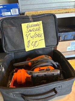 Electric Sander 4" with Carry Case