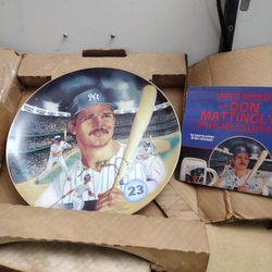 Don Mattingly #23 PLAYER OF THE YEAR  PLATE 