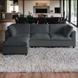 *NEW* Modular 4 piece Sectional /w Storage Ottoman | Free Local Delivery 🚛