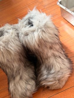 Furry boots