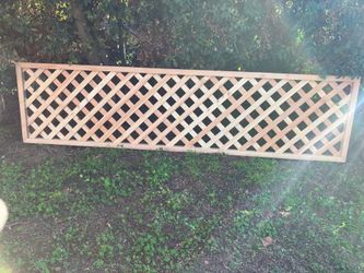 NEW lattice panel with frame/fence topper 24”x96”