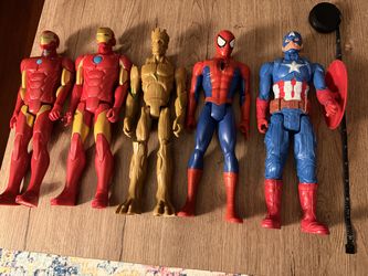 Lot of 21 Marvel 12" Action Figures – Avengers, Spider-Man, Thanos, Groot, Venom & more