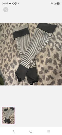 Lululemon Striped Leg Warmers