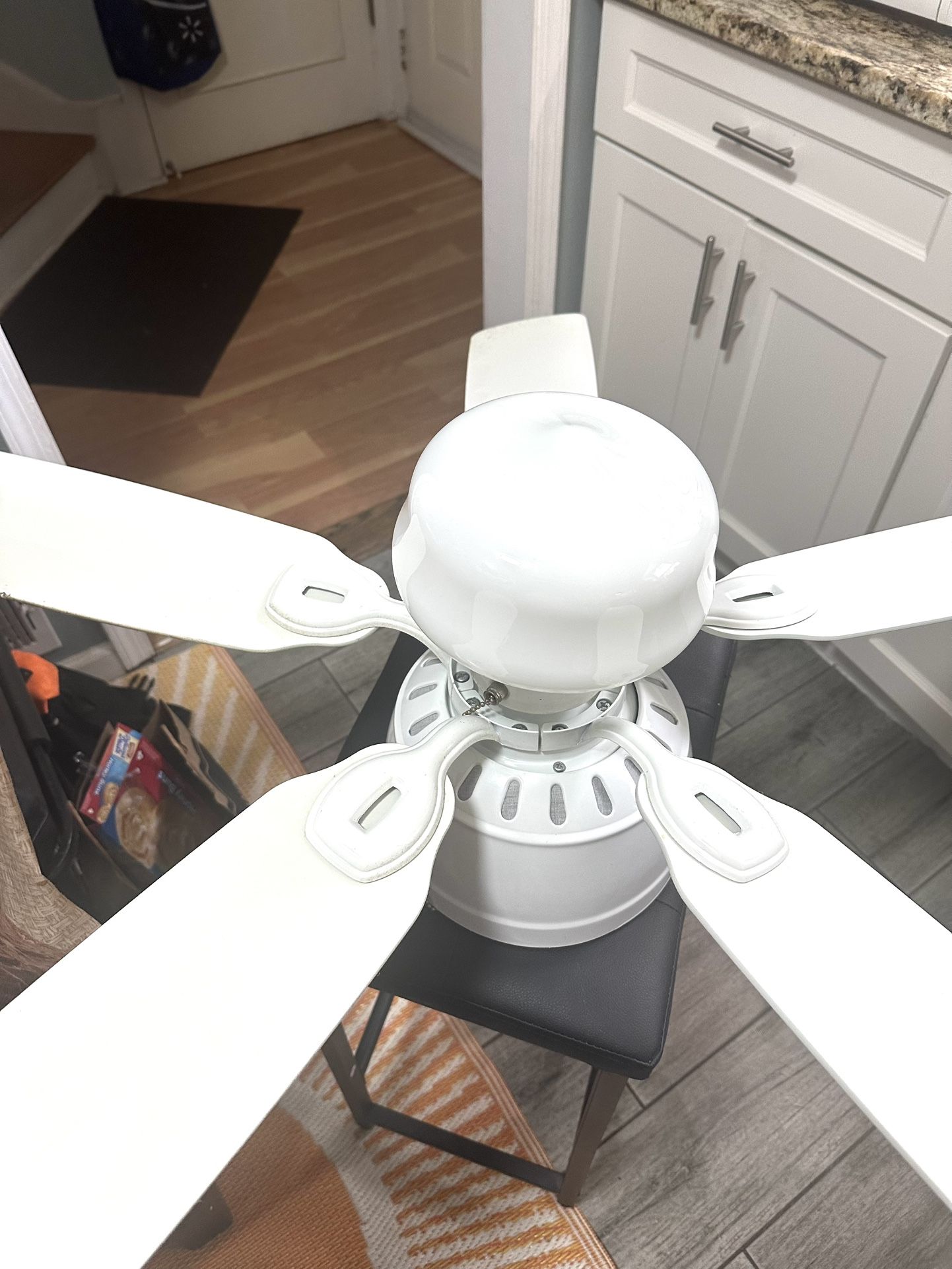 42" Ceiling Fan. Low Profile, White. 3 Y.o., Runs Smooth, no Issues.