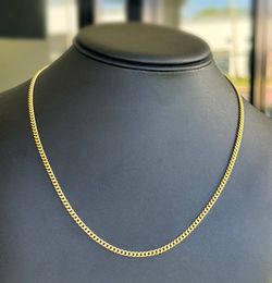 Jewelry 14k solid Yellow Gold Cuban link 23.00” Chain necklace 11.70 grams 2.70mm