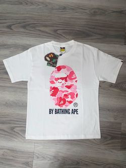 BAPE A Bathing Ape White Camo Ape Head Tee
