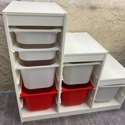 IKEA TROFAST TOY STORAGE WITH BINS - Local Delivery for a Fee - See My Other Items😎