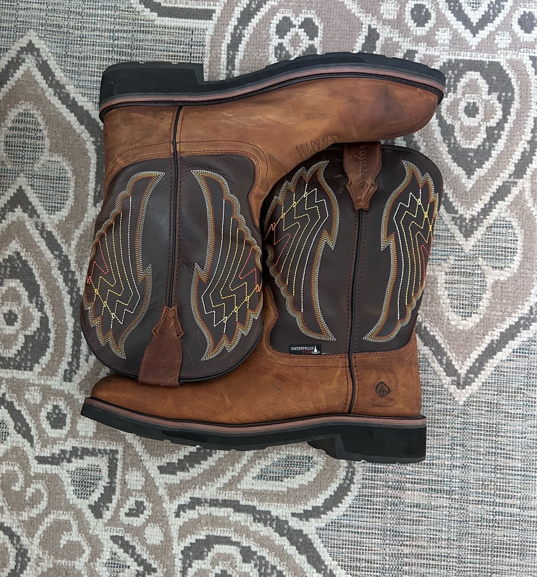 Cowboy boots.