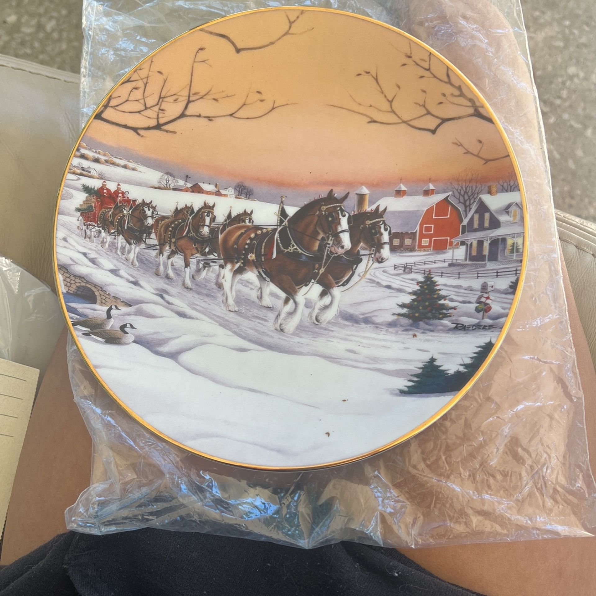 Budweiser Collectible Plate