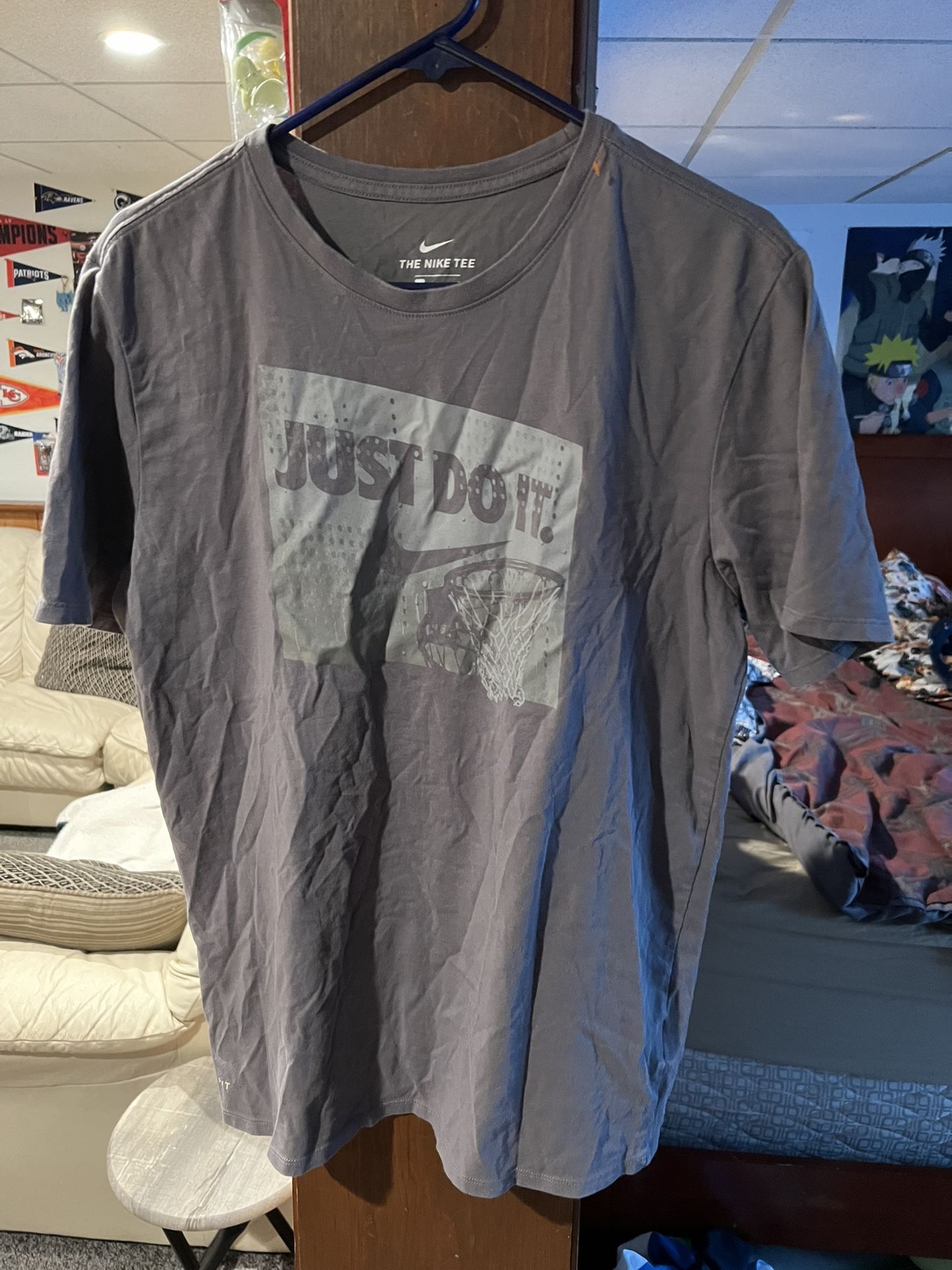 Nike Men’s Shirt Gray Size Large