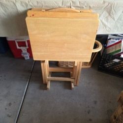 4- Folding TV Tray  Table