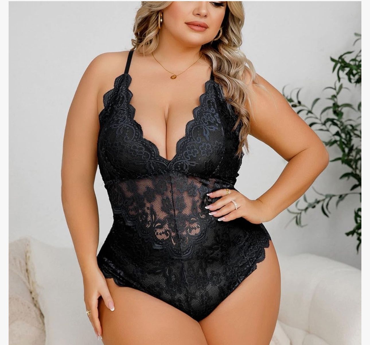 Sexy Crotchless Lingerie Fishnet Lingerie Bodysuit