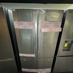 New Open Box Samsung Stainless Steel French Style Full Size Refrigerator 
