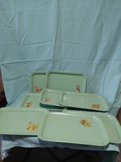 Vintage 1950s serving trays