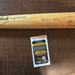 Virgil Trucks, Hal Newhouser, Bill Pierce Basel Bat