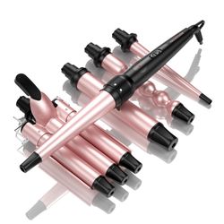 MOCEMTRY 5 in 1 Curling Wand Set, Hair Curler 