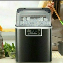 Ice Maker Machine Countertop, 44Lbs/24H Portable Compact Ice Cube Maker,

