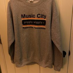 Adult Large Music City Piggly Wiggly Nashville Tennessee Sweatshirt