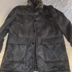Black Rivet Winter Coat