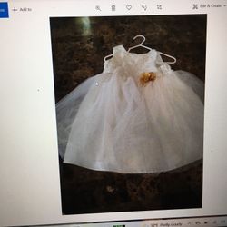 Gold Dress With Gold Flower