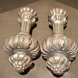 7" Ornate Wood Gold Finals Set
